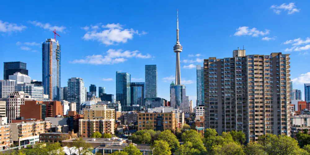 Toronto skyline with the CN Tower